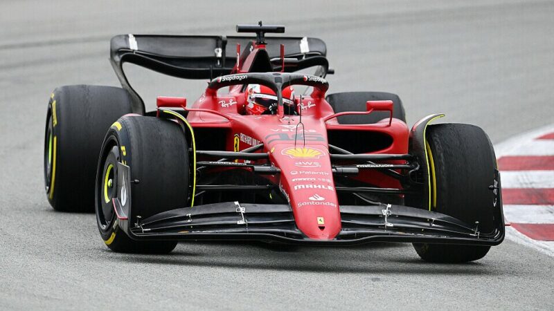 Ferrari F1 75 Carlos Sainz E Charles Leclerc 2022 Foto Editorial