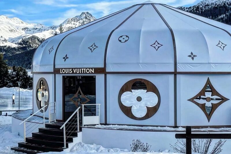 Winter Pop-Up Louis Vuitton in Saint-Moritz 🔥